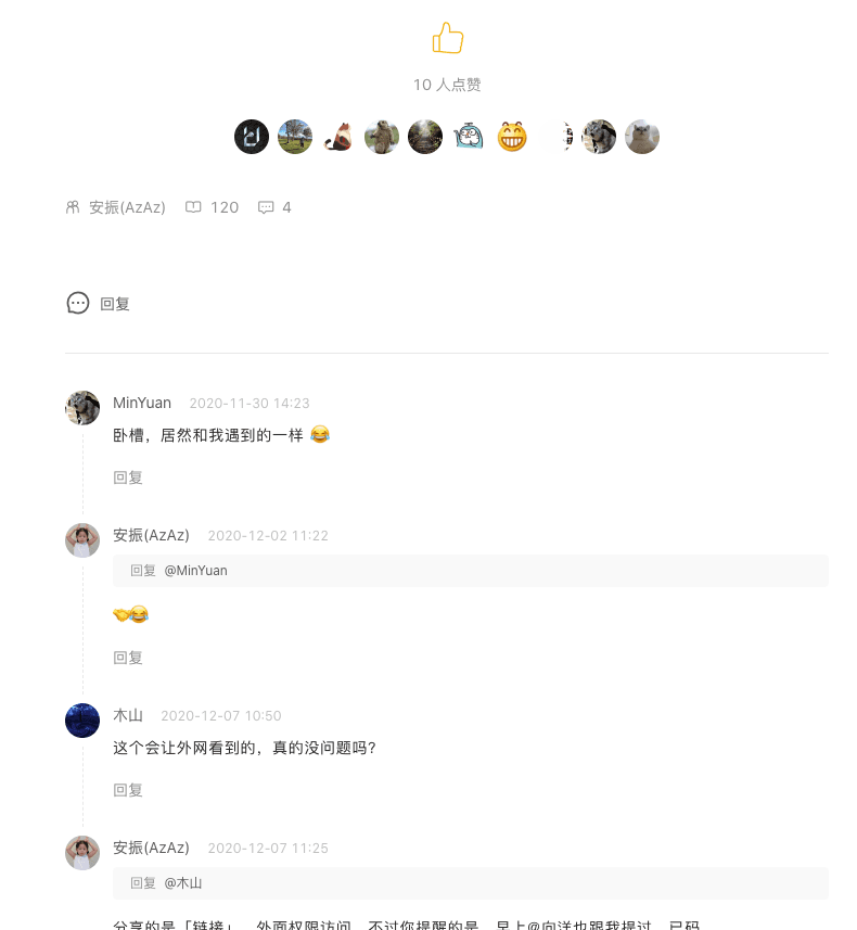 comment